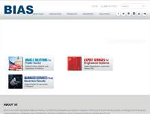 Tablet Screenshot of biascorp.com